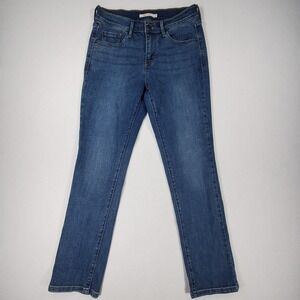 Levi's 505 Straight Jeans Womens W27 L30 Medium Wash Classic Denim